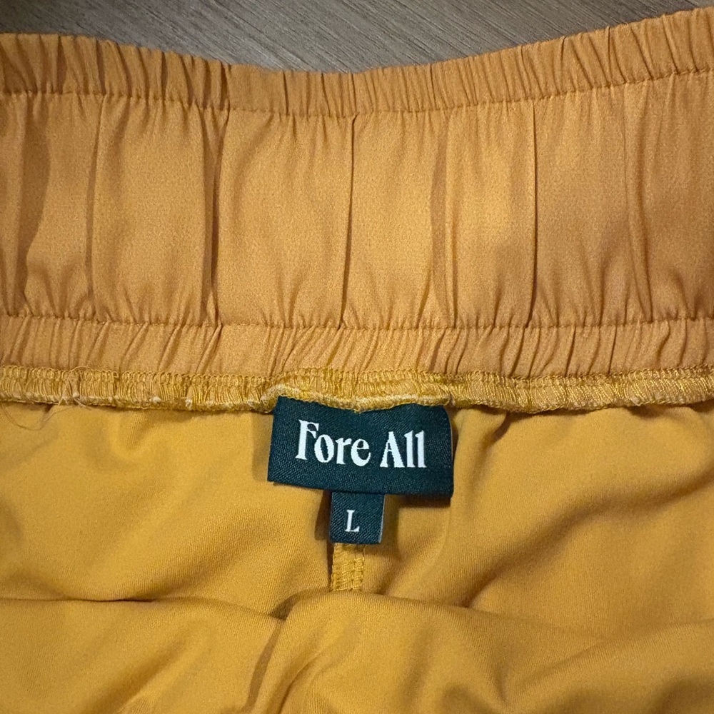 Pineapple Women's Pleated Skirt Set - Mustard and White - Picture 2 of 3